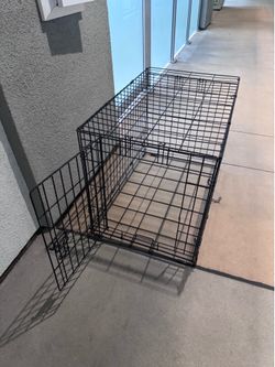 Foldable Metal Wire Dog Crate / Pet Kennel 30x19x21