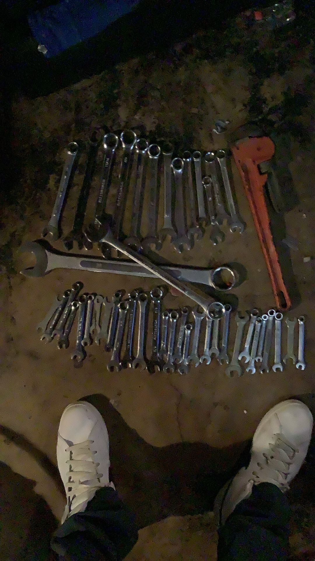 Large Tiny And Medium Sized Wrenches