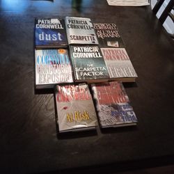 Patricia Cornwell/8 Hard Cover Books For One Price