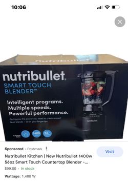 Brand New Nutribullet Smart Touch Blender