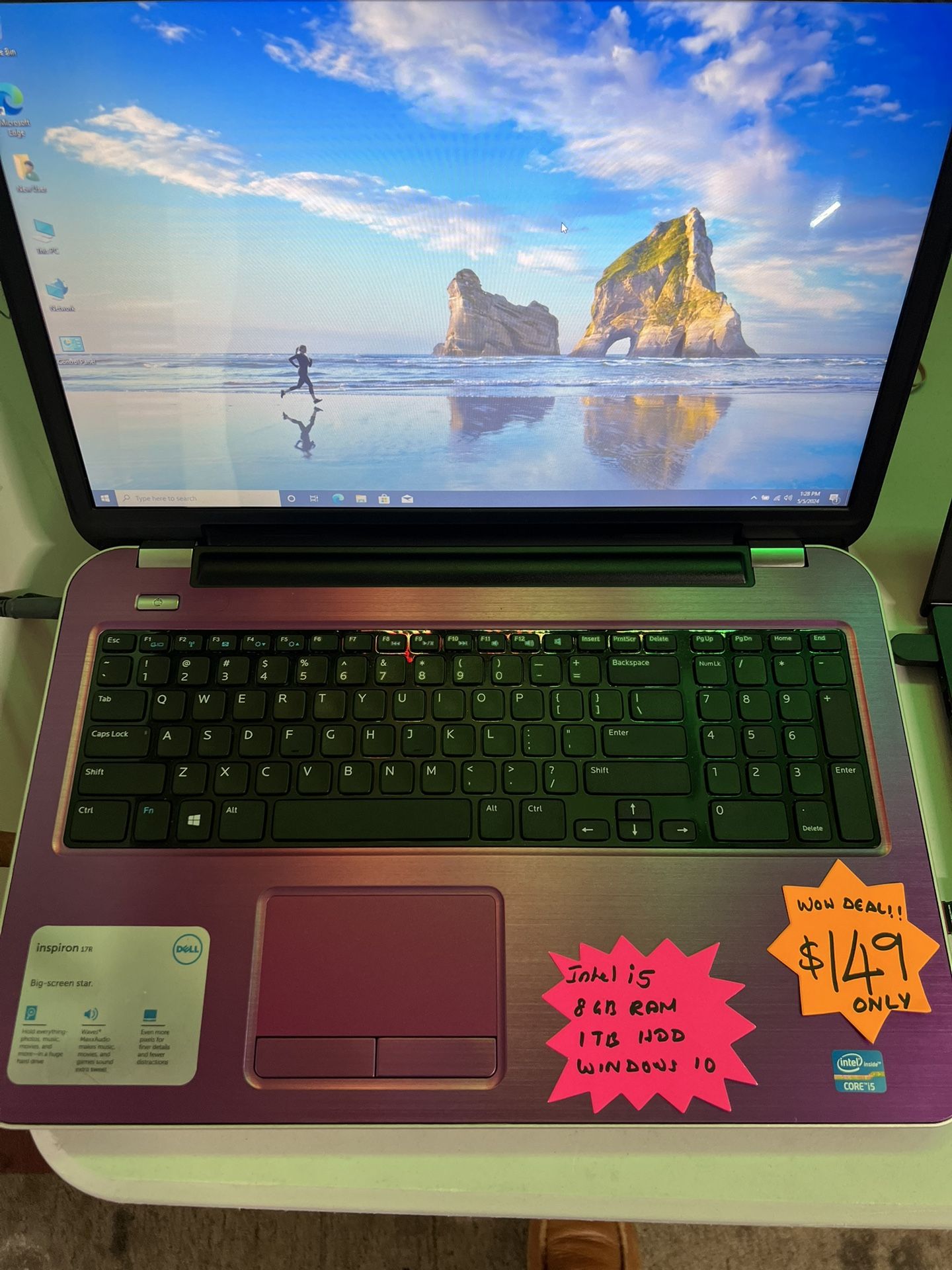 Deal of the Day - Dell Inspiron 17R Big Screen Laptop . Comes with Charger.