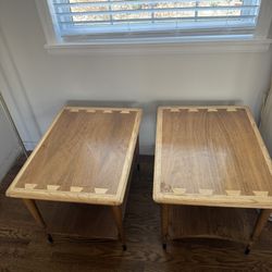 Mid-Century Lane Acclaim Dovetail End Tables Pair