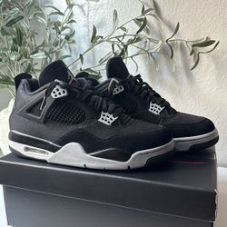 Jordan 4 Retro Black Canvas Size 10.5