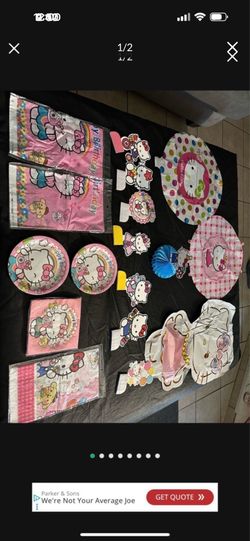Hello Kitty, party supplies