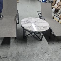 2 Loungers and Table