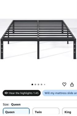 Queen Metal Platform Bed Frame
