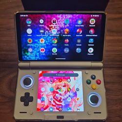 Ayn Thor Max System (Rainbow Color). With TPU Shell, Grip, Carry Case. CIB.