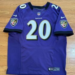 2013 Baltimore Ravens Ed Reed Nike Elite Purple Jersey Size 52