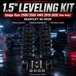 🔥 1.5" COIL SPRING LEVELING KIT - DODGE RAM 2500/3500 4WD 2019-2026 (NEW BODY) 🔥