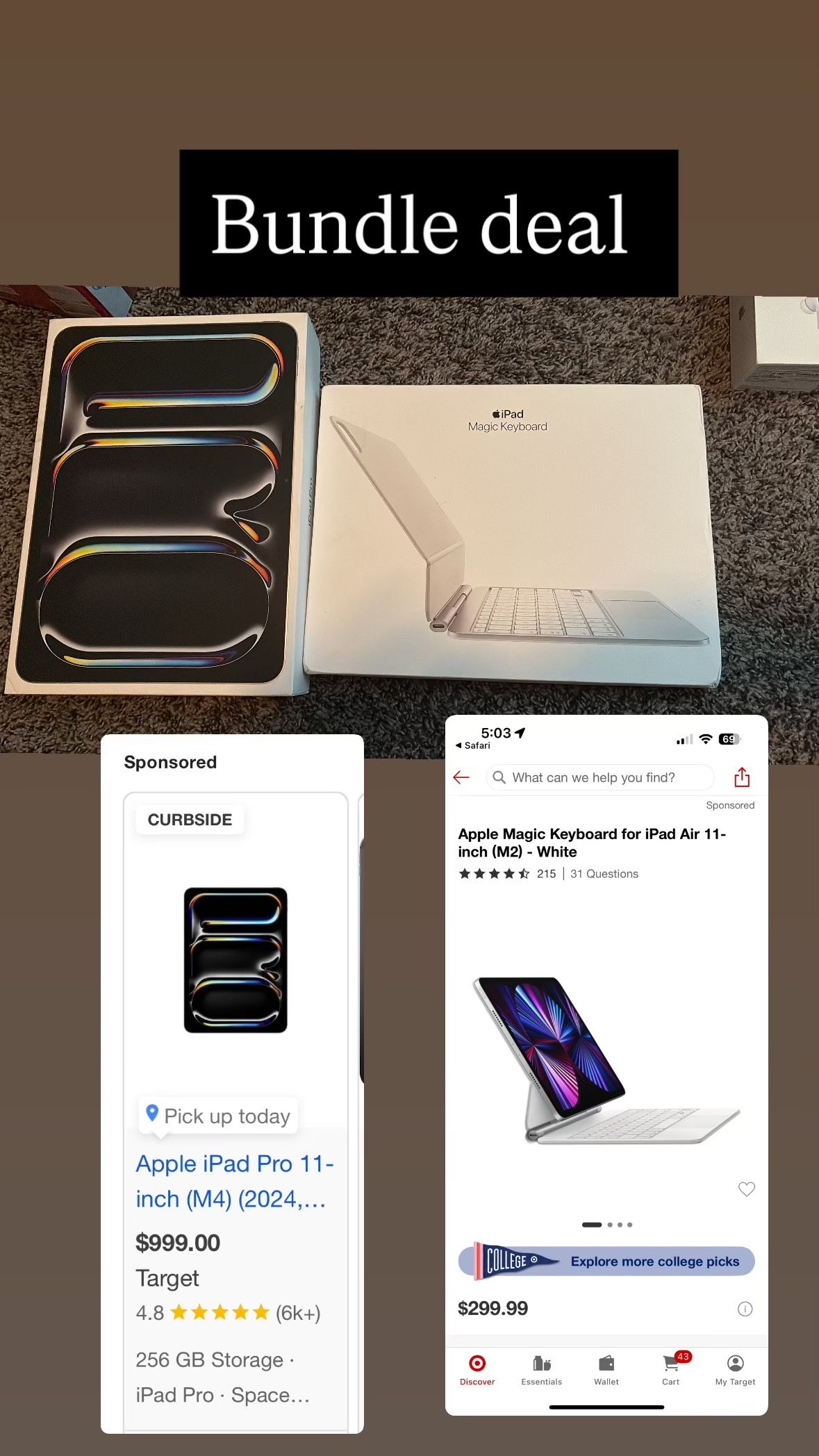 Apple iPad Pro 11-inch (M4) With Keyboard