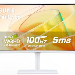 SAMSUNG 34” ViewFinity S65TC Series Ultra-WQHD 1000R Curved Computer Monitor