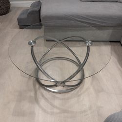 Glass Coffee table and 2 side matching tables