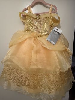 Disney Belle Princess Costume Dress Girls