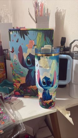 Stitch Tumbler with Handle
