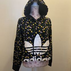 Adidas Floral Hoodie Size L