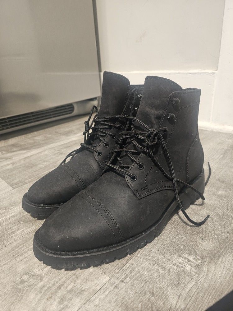 Thursday Boot Co. Captain Boot - Matte Black Leather (BRAND NEW)
