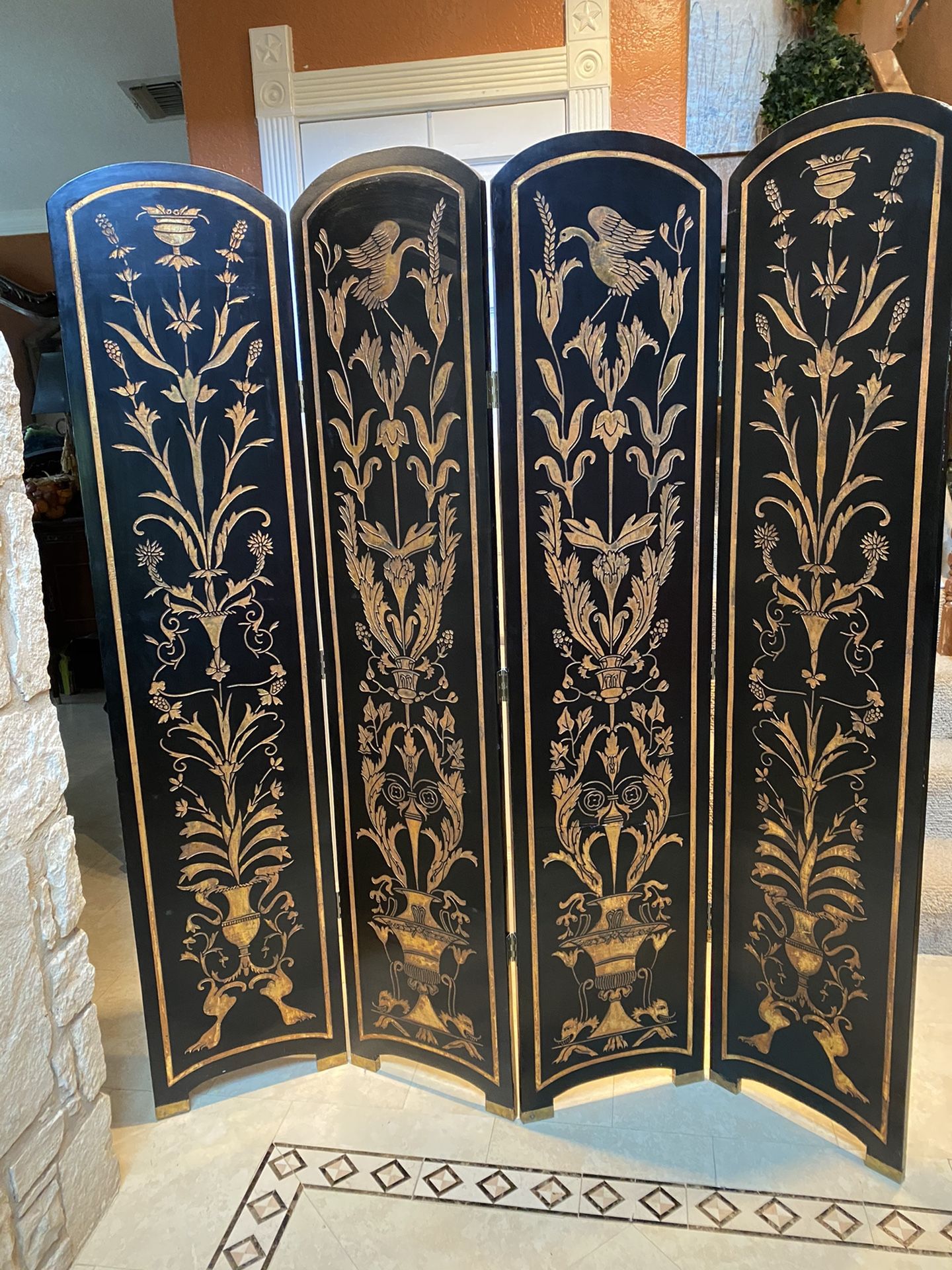 Room Divider Four Panels