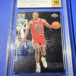 1998-99 Upper Deck Black Diamond - Michael Jordan #5  CGS10