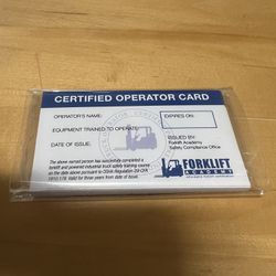 Forklift Certification 