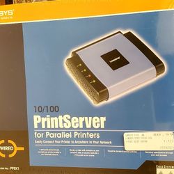 Linksys print server for parallel printers10/100 Factory Sealed 