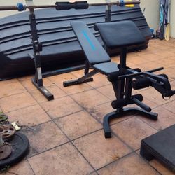Squat Rack + Bench and Bar