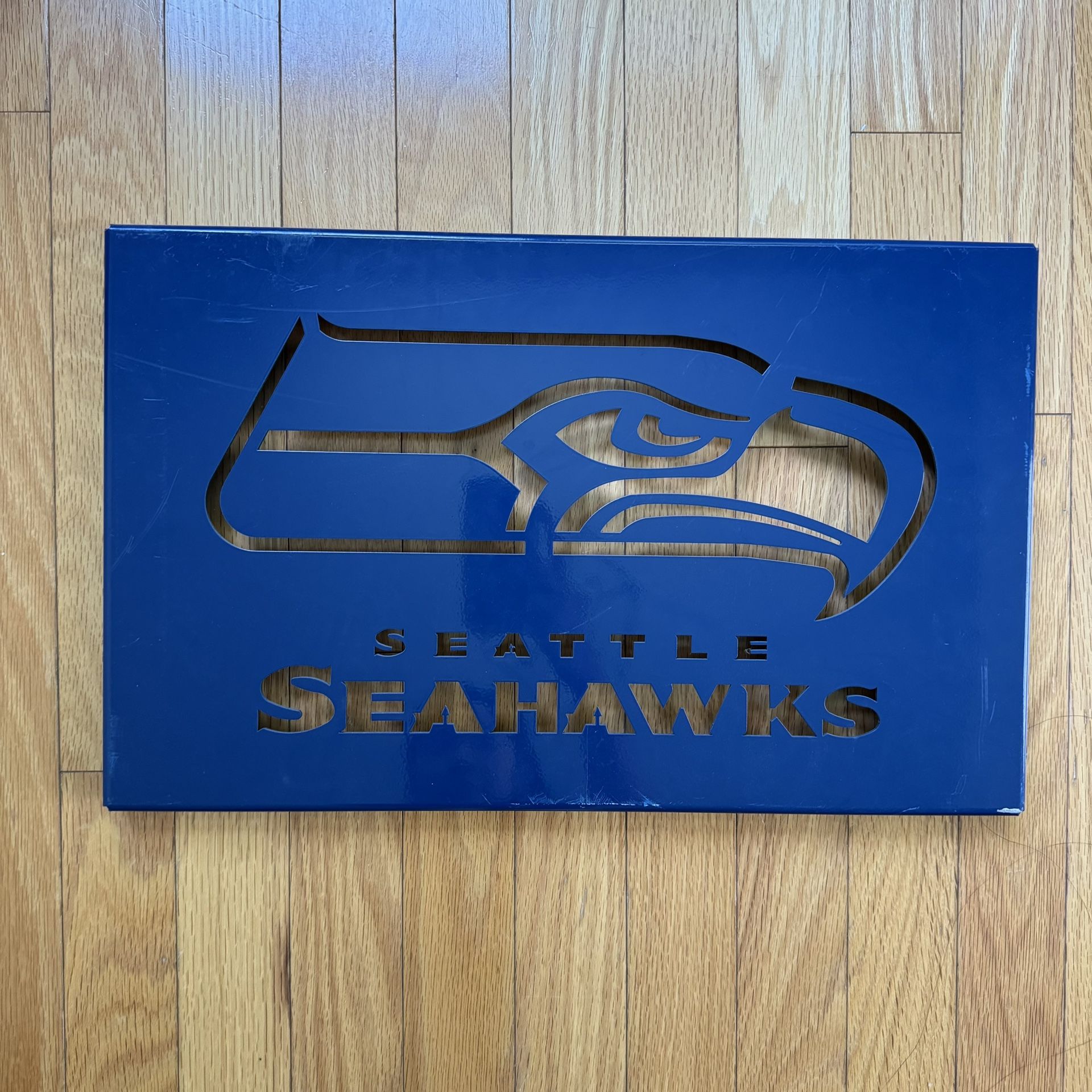 Metal Seahawks Decor Poster Football Seattle Wall Art