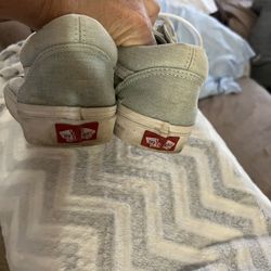 Used VANS Light Denim Mens Size 7.5 skate Womens Size 9 Shoes for Sale in San Diego CA OfferUp