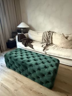 Brand new green bench