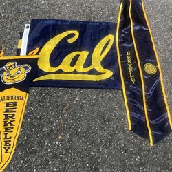 Cal Berkeley Sash & Flags