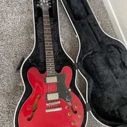 Epiphone ES-335 Dot Cherry Red w/ Hardshell Case 