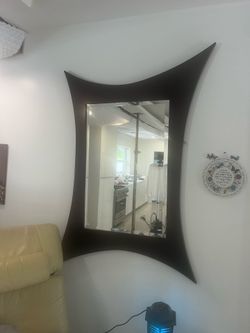 Wall mirror Wood design