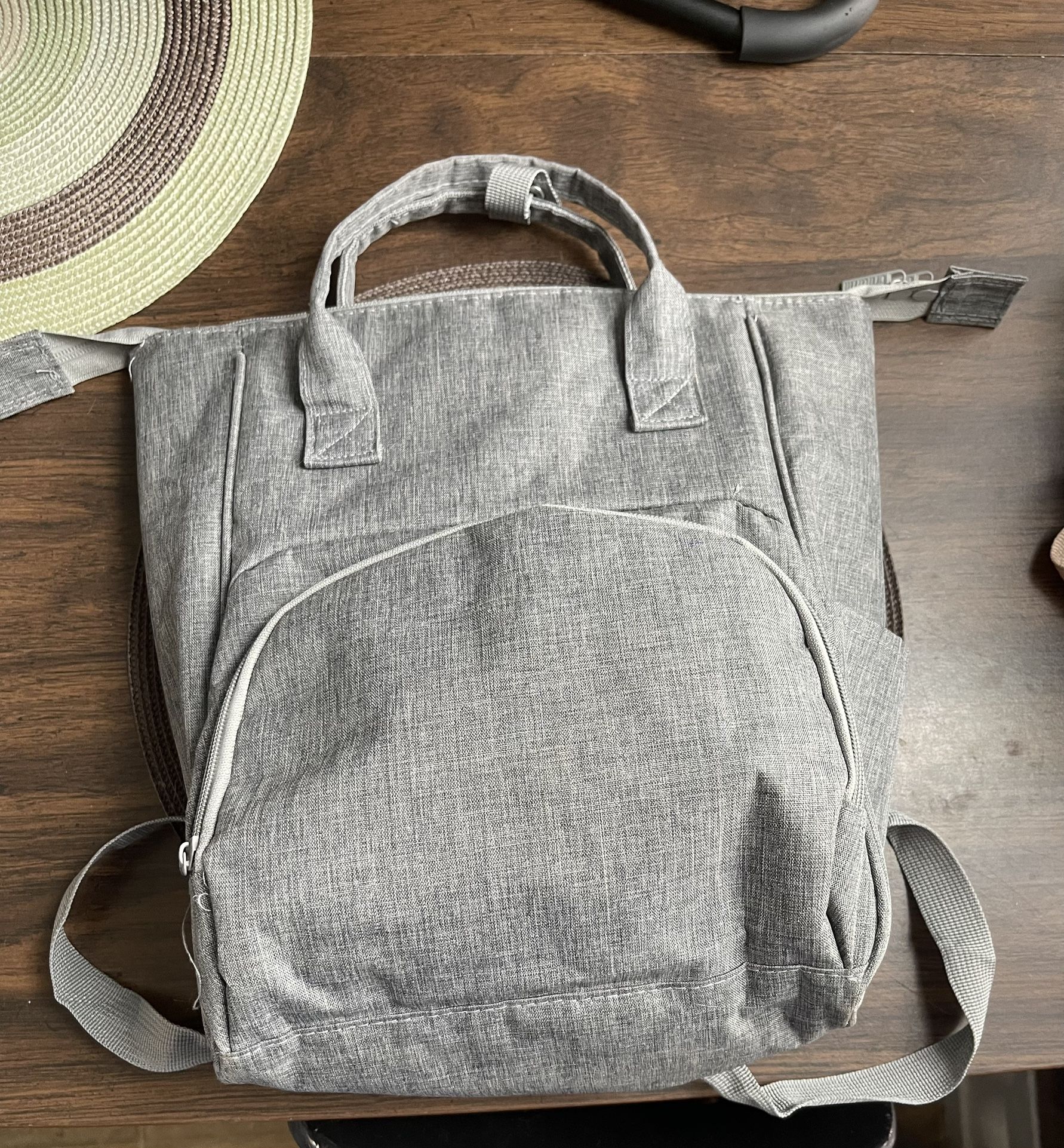Gray Diaper Bag