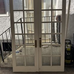 Vintage French double door 64”x94” set
