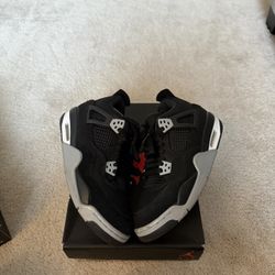 Jordan 4 Black Canvas 7Y