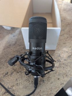 ikedon Condenser USB Microphone for Streaming/Podcast 