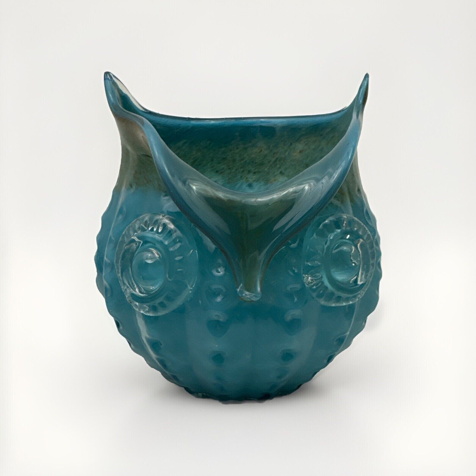Glass Murano Owl Vase