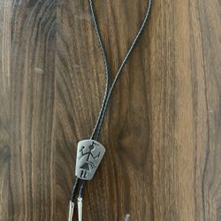 Navajo Style Silve Metal Bolo Tie