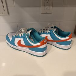 Miami Dolphins Dunks For Sale. Size 10