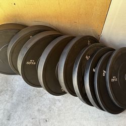 $1/lbs Olympic Bumper Weight Sets. 220lbs Set Or 330lbs Set