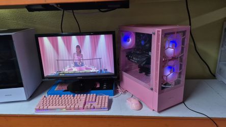PINK GAMING COMPUTER SETUP 75 games