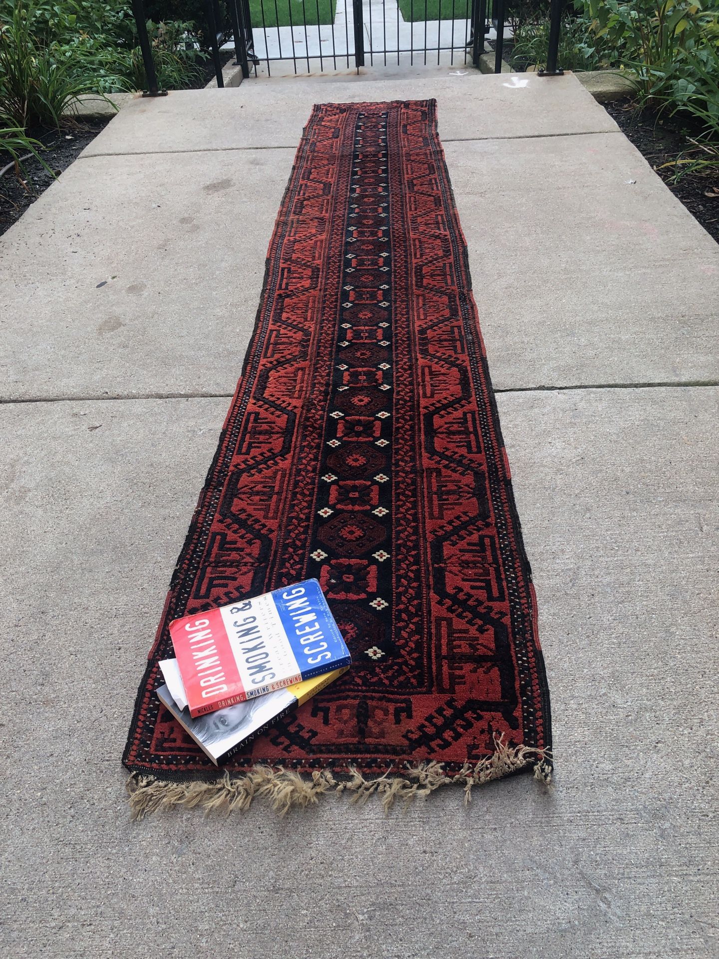 Sarouk style oriental runner rug