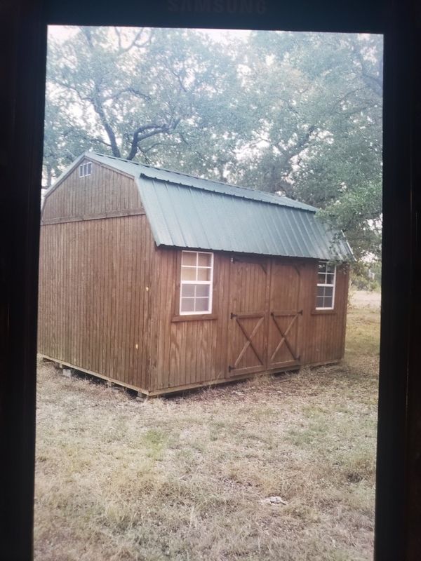 cedar lofted barn shed for sale in cedar park, tx - offerup