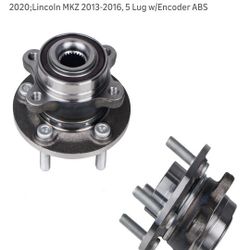 KUSATEC 512498 2PCS Front/Rear Wheel Bearing and Hub Assembly Compatible with Ford Fusion 2013-2020