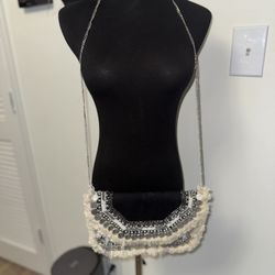 Black N Cream Crossbody Bag 