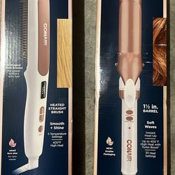 New conair Hot Tools Brush And Curling Iron 