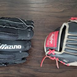 Mizuno & Rawlings 9 1/2 Inch Left Handed Glove