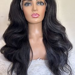 Dark Brown Body Wave  26 Inch Wig THICK LACE FRONT 