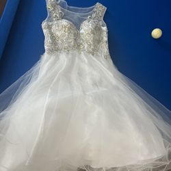 White Party Dress- Size 6