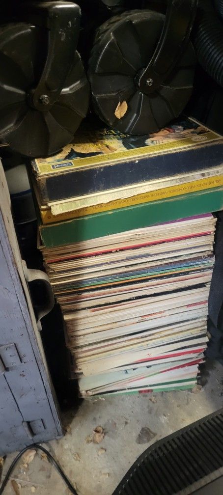 Large Stack of Random Records