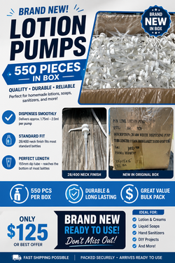 NEW 1.7ML LOTION PUMP REPLACEMENT 550PCS